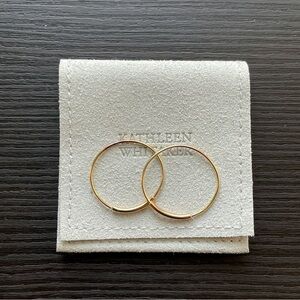 Kathleen Whitaker Extra Small 14k Gold Hoop Earrings